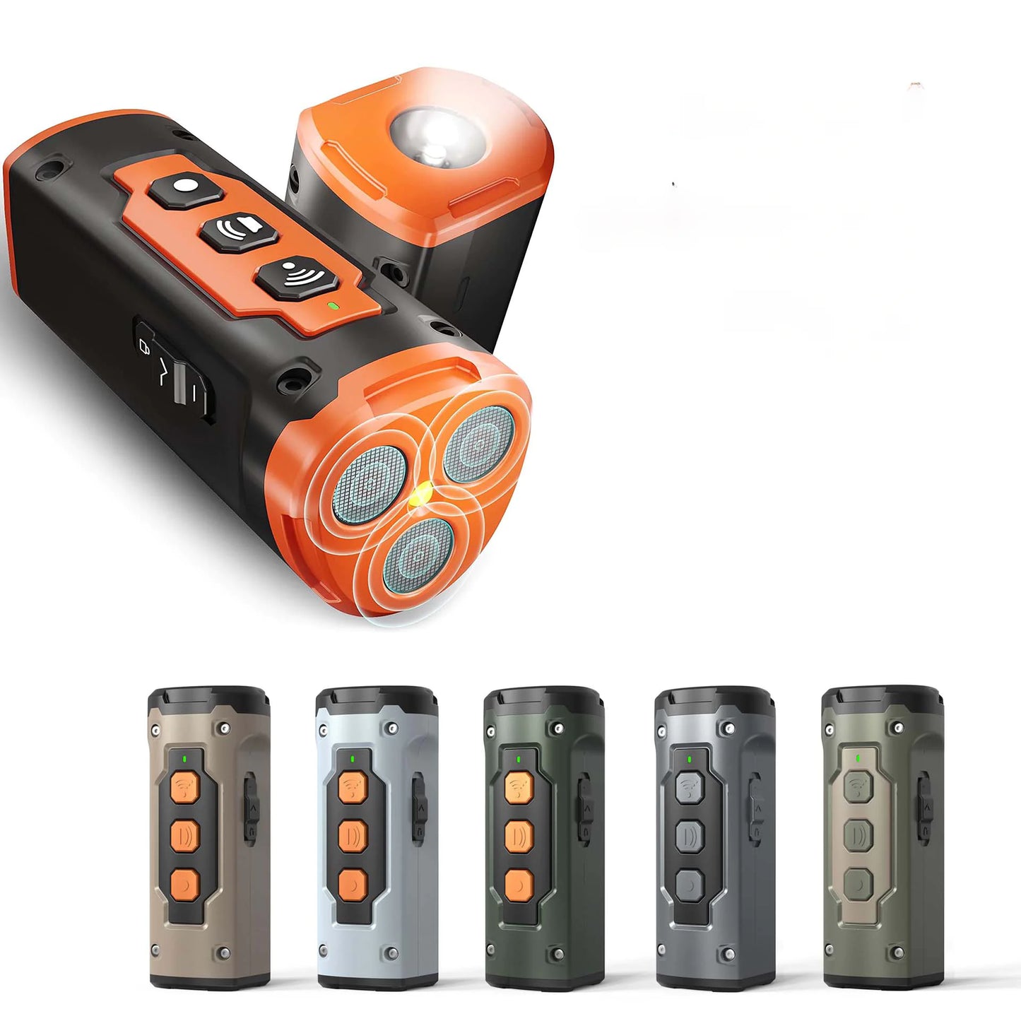 Desi Fresh Ultrasonic Dog Repeller with Flashlight Feature
